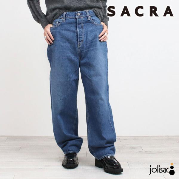 デニム SACRA サクラ VINTAGEデニムパンツ 125615111 オーバーサイズ ヴィンテ...