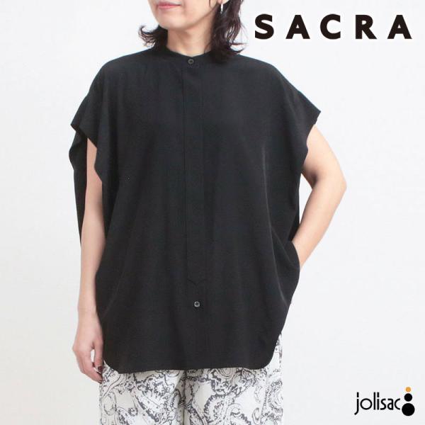 シャツ SACRA サクラ 半袖 春夏 新作 126114071 TRIACE MICRO CREP...
