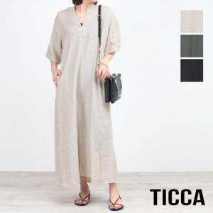 TICCA（ティッカ） ワンピース TICCA / リネン 2WAY フレンチスリーブ