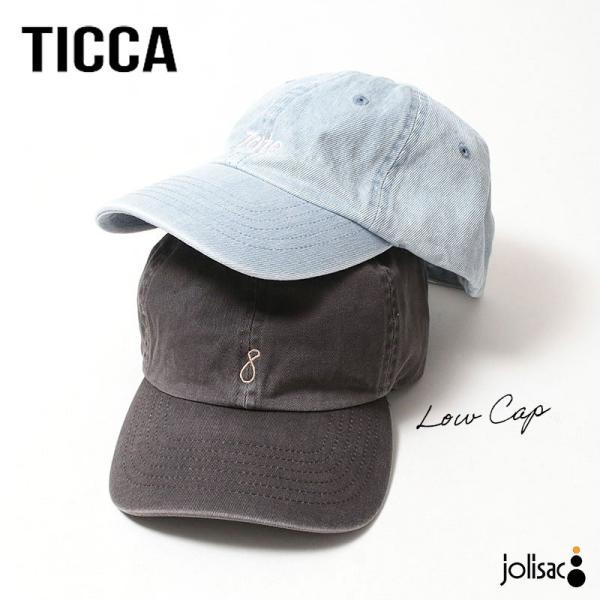 キャップ TICCA ティッカ コットン 洗い加工 TBFS-221 ローキャップ 浅め 色むら ヴ...