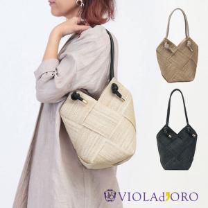 VIOLAd'ORO ヴィオラドーロ かごバッグ アバカ メッシュ 8486｜jolisac