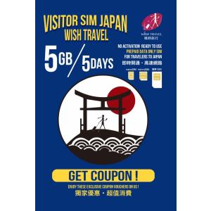 プリペイドSIM【5GB/5DAYS】日本JAPAN Prepaid SIM CARD (nano/micro/標準 マルチ対応) 4G LTE docomo 多言語サポート｜jolistyle