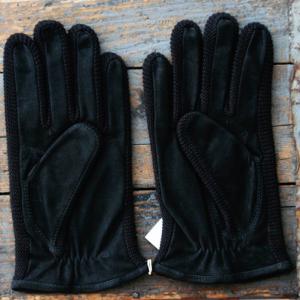 正規逆輸入品 Vivienne Westwood ヴィヴィアンウエストウッド 手袋 メンズ ニット 新品 ブラック ヌバック コンビ手袋