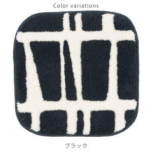 チェアパッド スクエア 北欧 チェアマット F...の詳細画像1