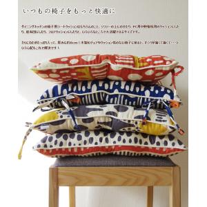 シートクッション 紐付き 椅子用 クッション ...の詳細画像3