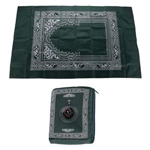 Abbraccia 拝用マット お祈りマット 礼拝用敷物 マニュアル付き イスラム教徒 祈り 60X100cm 防水ナイロン素材 ギフト,
