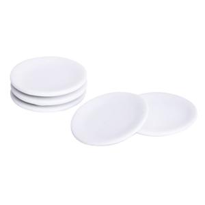 5個/個ミニチュア白磁皿皿キッチン用品に1/12ドールハウス