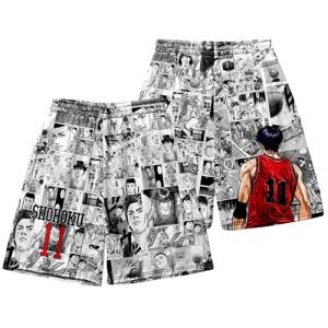 COSCO SLAM DUNK スラムダンク ズボン 大人用 ビーチショーツ 半ズボン さくらぎはなみち るかわかえで 夏服 スポーツ アニ