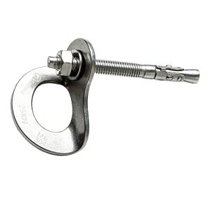 Bhuuno 25kNボルトハンガーステンレス鋼クライミングハンガープレート10Mm / 3/8 インチボルト用の安全なロッククライミングア