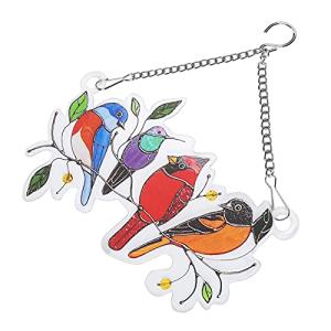 鳥の吊り飾り 教室の庭のためのかわいい好意のギフトウィンドウ飾り