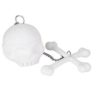 茶漉し シリコンルースティーストレーナー シミュレーションスカルシェイプティーフィルターガジェットシリコンティーストレーナー食品グレードシリ