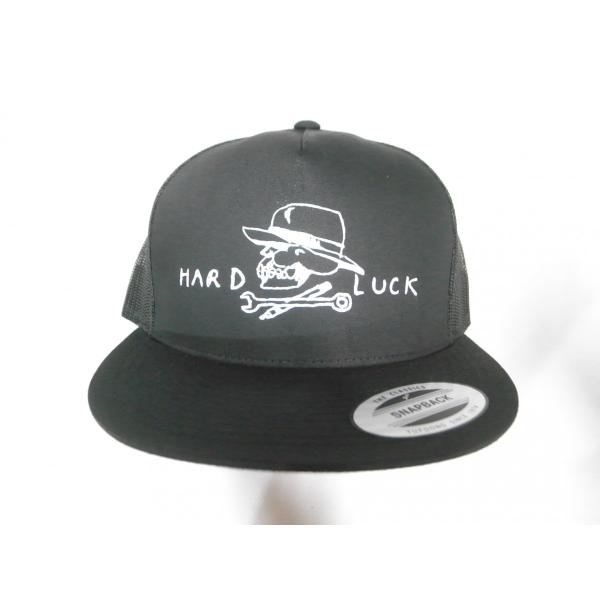 HARDLUCK ハードラック ロゴ TRUCKER CAP メッシュキャップ 黒 ブラック