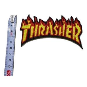 THRASHER スラッシャー FLAME PATCH フレーム ロゴ ワッペン パッチ