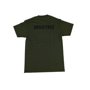 JONNY BEE　ジョニービー　21-2 OG2 オリジナル OLD ENGLISH オールドイングリッシュ バックプリント Tシャツ MILITARY GREEN ミリタリーグリーン｜jonnybeeameyoko