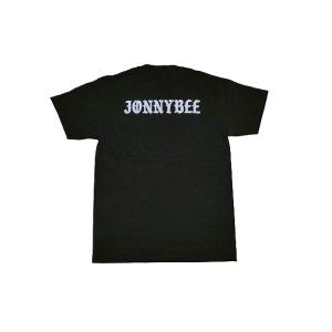 JONNY BEE　ジョニービー　21-2 OG2 オリジナル OLD ENGLISH オールドイングリッシュ バックプリント Tシャツ BLACK/WHITE 黒x白｜jonnybeeameyoko