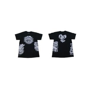 RAT FINK 1C MULTI PRINT マルチプリント Tシャツ 黒 ブラック ラットフィン...