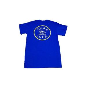 HARDLUCK ハードラック OG PATCH LOGO PRINT オリジナルロゴ プリント Tシャツ 青x黄x白 ロイヤル/イエロー｜jonnybeeameyoko