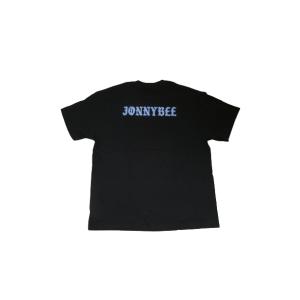 JONNY BEE ジョニービー 23-2 OG2 オリジナル OLD ENGLISH オールドイングリッシュ バックプリント Tシャツ BLACK/POWDER BLUE ブラックxパウダーブルー 黒x水色｜jonnybeeameyoko