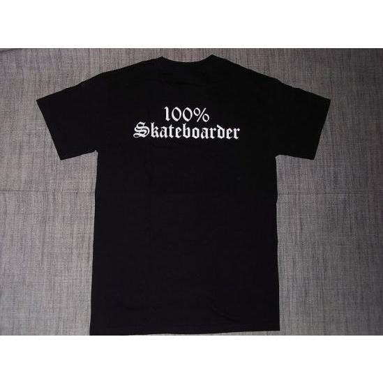 100%SKATEBOARDER ロゴ Tシャツ ブラック 黒x白　JAY ADAMS　JASON ...