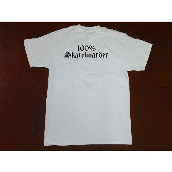 100%SKATEBOARDER  ロゴ Tシャツ ホワイト 白　JAY ADAMS　JASON J...