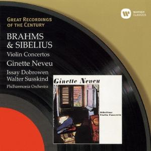 ブラームス シベリウス:ヴァイオリン協奏曲/ヌヴー(ジネット)[CD]