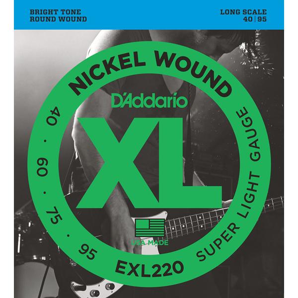 ダダリオ エレキベース弦(Long .040-.095) XL NICKEL EXL-220(DAD...