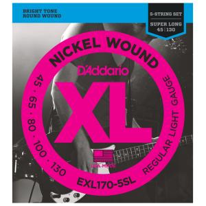 ダダリオ エレキベース弦(5-String/ Super Long) D'Addario XL NICKEL EXL170-5SL 返品種別A｜joshin