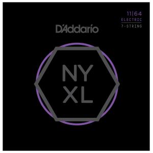 ダダリオ エレキギター弦(Nickel Wound 7-String Electric Guitar Strings Medium) D'Addario NYXL NYXL1164 