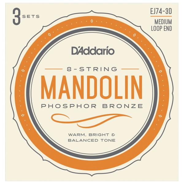 ダダリオ マンドリン弦 3セットパック(Mandolin Strings Phosphor Bron...