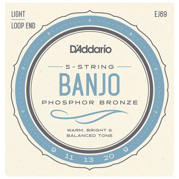 ダダリオ バンジョー弦(5-String Light 9-20) D&apos;Addario PHOSPHO...