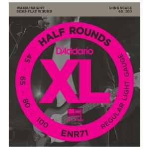 ダダリオ エレキベース弦(Long) D&apos;Addario XL HALF ROUNDS (SEMI-...