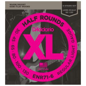 ダダリオ エレキベース弦 D'Addario XL HALF ROUNDS  ENR71-6
