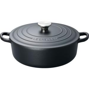【美品】LE CREUSET　ビュッフェキャセロール　マットブラック　30cm ル・クルーゼ Le Creuset ビュッフェ・キャセロール 26cm マット