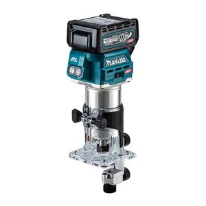 マキタ 充電式トリマ (バッテリBL4025×2個・充電器DC40RA・ケース付き) makita RT001GRDX 返品種別B｜joshin