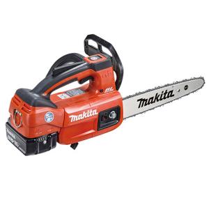 マキタ 充電式チェンソー (18VバッテリーBL1860B×2本・充電器DC18RF) 250mm (赤) makita バッテリーBL1860B×2本・充電器DC18RF MUC254HDGR 返品種別B｜joshin