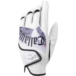 キャロウェイ メンズ ゴルフグローブ 左手用 Callaway グラフィック グローブ 21 JM CW-GRAP-LH-WH/ BK-25