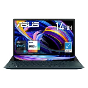 ASUS 14型/ 12.6型ノートパソコン ZenBook Duo 14(Core i5/メモリ 16GB/SSD 512GB/WPS Office)セレスティアルブルー UX482EA-HY114T 返品種別A