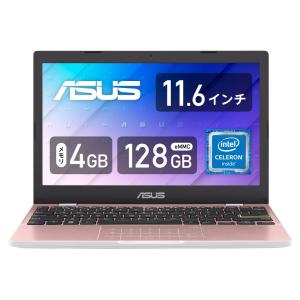 ASUS(エイスース) 11.6型 ノートパソコン ASUS E210KA(Celeron /  メモリ 4GB/  128GB(eMMC))ローズピンク E210KA-GJ03PWS 返品種別A