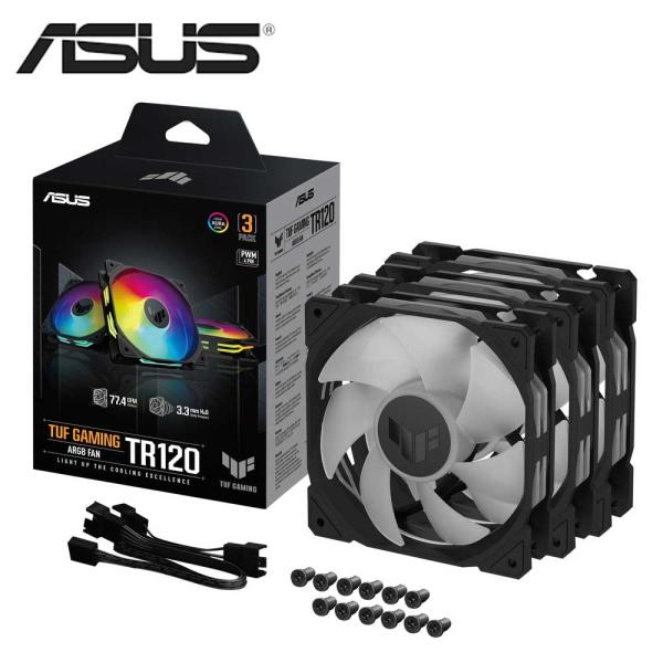 ASUS｜エイスース ARGB ケースファン TUF Gaming TR120 ARGB Fan 1...