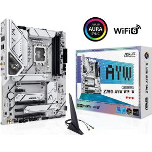 ASUS ASUS Z790-AYW WIFI W intel 第14 13 12世代 Pentium Gold and Celeron CPU対応 LGA1700 Z790搭載DDR5 ATXマザーボード Z790-AYW/WIFI/W 返品種別B