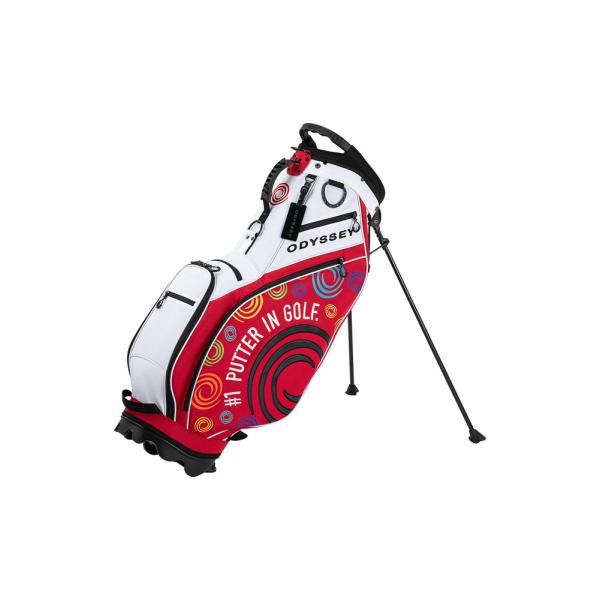 オデッセイ スタンド式 キャディバッグ オデッセイ スタンド FW 25 JM(ホワイト/ レッド・...