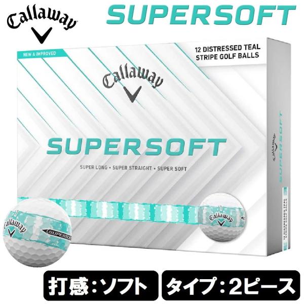キャロウェイ SUPERSOFT DISTRESSED STRIPE スーパーソフト ディストレスト...