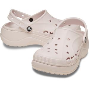 CROCS レディース バヤ プラットフォーム クロッグ(Barely Pink・サイズ：W6(22.0cm)) 返品種別A