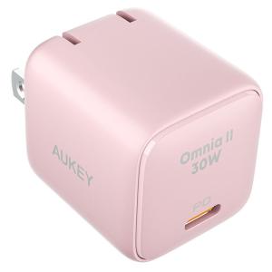 AUKEY 30W USB-C 急速充電器(ピンク) PA-B1L-PK 返品種別A｜joshin