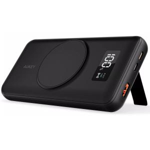 AUKEY MagSafe対応 20W PD モバイルバッテリー 10000mAh (ブラック) PB-WL02I-BK 返品種別A｜Joshin web