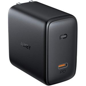 AUKEY 急速充電 PD3.0/ USB Type-C 5A出力/ 100W出力対応 AC充電器 1ポート(ブラック) PA-B5-BK 返品種別A｜joshin