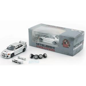 BM CREATIONS 1/ 64 三菱ランサーエボリューション V/ VI シルバー RHD(6...