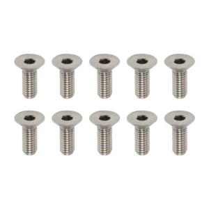 ヨコモ 高精度切削 チタン製 フラットヘッド ソケットスクリュー M3×8mm(10本入)(RP-0...