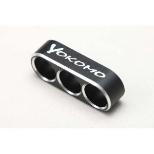 ヨコモ アルミ製 12ゲージ用 ワイヤーガイド(黒/ 3穴)(ZC-WGB3)ラジコンパーツ 返品種...