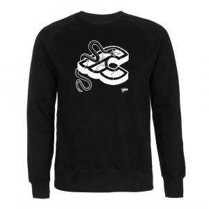 チネリ クルーネック スウェット  cinelli MIKE GIANT BLACK CREWNECK SWEATSHIRT 605055-000044